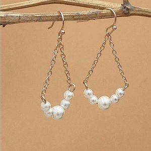 Faux Pearl teardrop earrings